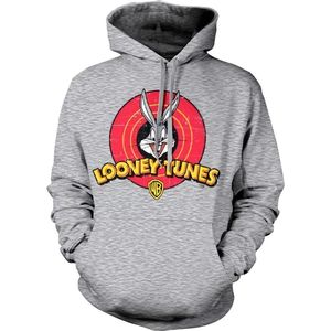 Looney Tunes Distressed Logo Hoodie Heather-Grey-S
