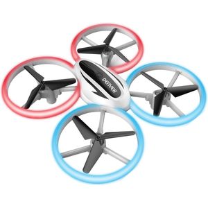 Denver Mini Drone voor Kinderen en Volwassenen - 30m Bereik - Gyro Functie - 360° Flip Functie - LED Licht - Zwart/Wit - DRO200