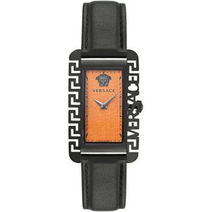 Versace Versace Flair Gent VE7D00123 Horloge - Leer - Zwart - Ø 36 mm