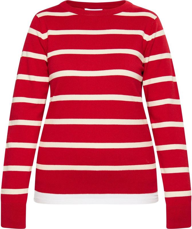 usha - Gebreide Trui - Streifendesign - Viskosegemisch