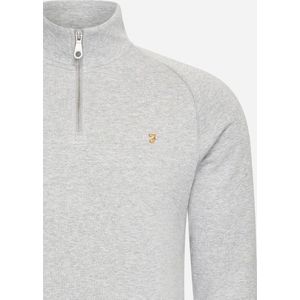 Farah Sweatshirt jim 1/4 zip - light grey marl