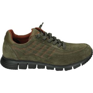 Sioux - MOKRUNNER-H-016 - Vrije tijdsschoenenHeren veterschoenHeren sneakersCasual - Kleur: Groen - Maat: 41