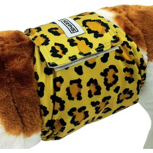 Hondenluier reu - Luipaard bruin - Maat XL- Wasbaar - Verstelbaar 64-86 cm