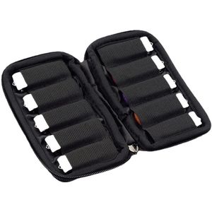 USB-opbergtas - USB opbergdoos - Usb stick tas - 10 compartimenten - Flash drive opbergtas - Draagbare beschermhoes - Geheugenstick organizer - USB-doosje - Grote capaciteit - opbergtas - Met stickers