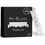 Scheermesjes - Platina Gecoate - 100 Stuks - Duurzaam