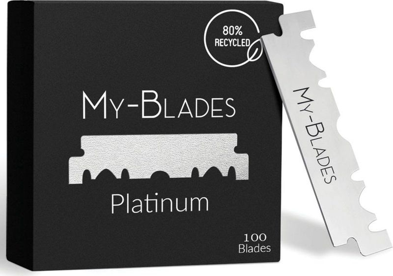 Scheermesjes - Platina Gecoate - 100 Stuks - Duurzaam