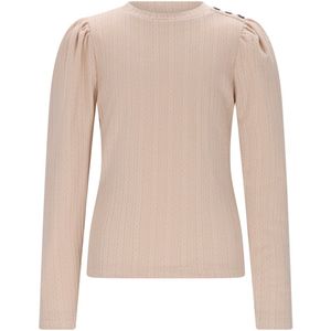 NONO - Kiva Fancy Knit Jersey pearled ivory - Pearled Ivory - Maat 104