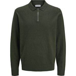 JACK & JONES Jjeemil Knit Polo Half Zip Ls Noos, duffeltas, XS