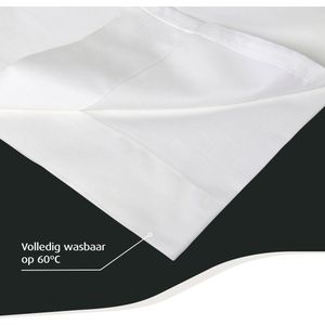 Home by TEMPUR® Topper Hoeslaken - Wit – 90 x 200 x 9 cm – Katoensatijn – Hoeslaken Strijkvrij – Geschikt voor Droger