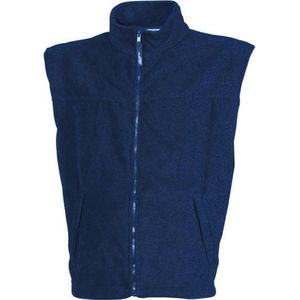 James and Nicholson Unisex Vlies Vest (Marine)