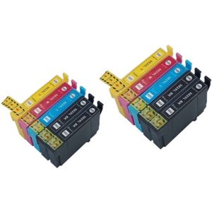 KATRIZ® huismerk inkt Epson 502XL / 502 /T502XL (10 stuks) Geschikt voor Epson Expression Home XP 5100 / Expression Home XP 5105 / WorkForce WF 2860 DWF /WorkForce WF 2865 DWF/Epson Expression Home XP-5155