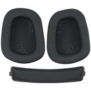 Geschikt voor Logitech G633 en G933 hoofdtelefoons - Mesh oorschelpen en hoofdband - Zachte mesh oorschelpen