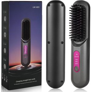 Draadloze Stijltang met LED-display en 3 Temperatuurinstellingen - Voor Glad, Krullend en Golvend Haar