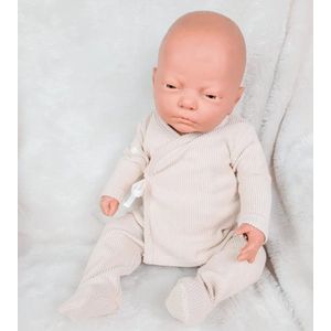 Mac Iusion Rib Baby Pakje 2-dlg | Overslag | Nuez/ zand | Newborn| maat 50 | BAS10