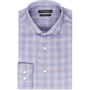 Steppin' Out Flanel Overhemd Ruit Blauw - Maat XXL - Heren