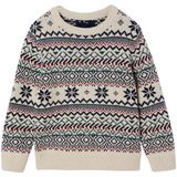 Vertbaudet Jacquard trui met ronde hals voor jongens