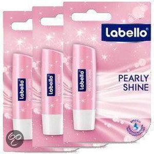 Labello Pearly Shine - Lippenbalsem Voordeelverpakking 4.7 ml - 3 Stuks