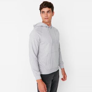 Trendyol Khaki Regular/Normal Cut Fleece/Warm Sweatshirt Met Capuchon Tmnaw23Sw00194