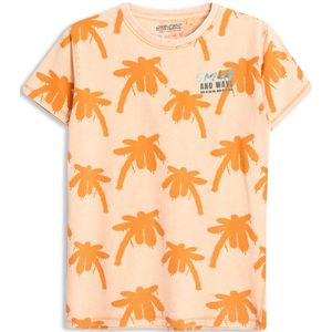 4PRESIDENT T-shirt jongens - Mock Orange Palm Aop - Maat 92