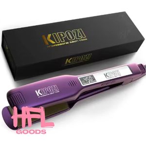 HFL Goods Titanium IJzeren Stijltang - Met LCD - Paars