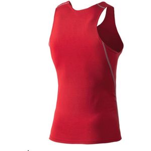 Heren Compressie T-shirt - Mouwloos Elastisch Onderhemd