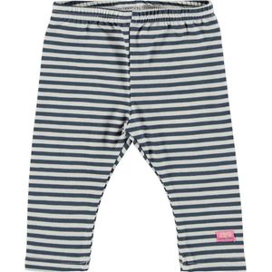 Bampidano Meisjes legging met allover streep - blue stripe - Maat 62