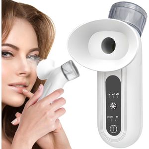 Oogverzorgingsapparaat - Oogstoomapparaat voor droge ogen, gezichtsstomer, nano-oogsprayer met stoomstaafje - voor vermoeide ogen - met warme en koude standen - handsprayer - voor bevochtiging en verzachting