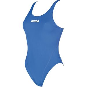 arena Solid Swim Tech High Badpak Dames blauw Maat DE 36 | US 32