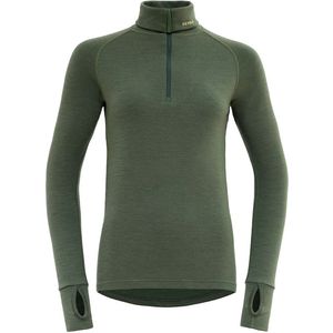 Devold - Expedition Merino 235 - Half Rits Lange Mouw T-shirt - Groen - Vrouw