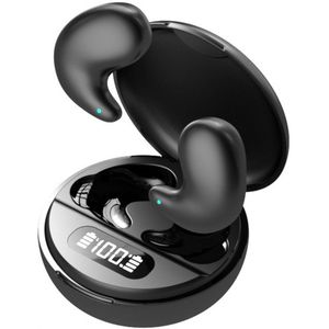 De Beste Gadgets Invisible Sleep Earbuds – Draadloze Bluetooth 5.4 Slaap Oordopjes | Comfortabel, Geluidsisolerend & Onzichtbaar | Ideaal voor Zijslapers – 24 Uur Speeltijd - Zwart