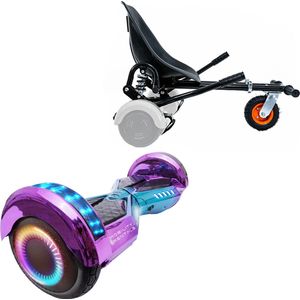 E-Mobility Rentals Hoverboard Met Schokdemper Hoverkart Zwart - Lambo Infinity Basic - Verlengde Afstand - 6.5'' Wielen - Oxboard - 15kmh - Bluetooth Speakers - LED Verlichting - UL2272 Gecertificeerd - Anti lek banden - Cadeau voor Kinderen, Tieners