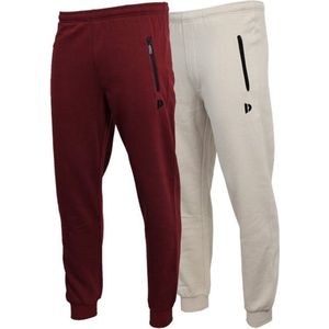 Donnay - Joggingbroek Jack - Sportbroek - Burgundy - 2-Pack