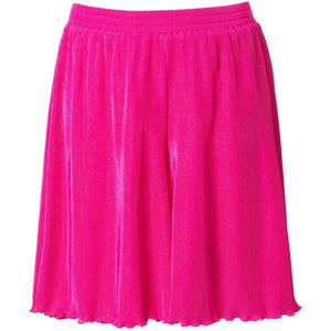 MIAMODA - Dames - Bermuda rechte pijpen plooitjes - Hibiscusrood - Maat 42