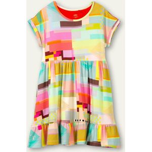 Oilily Dita - Jurk - Meisjes - Blauw - 92/2T