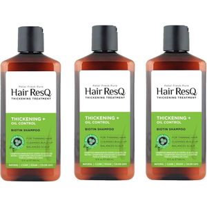 PETAL FRESH - Hair ResQ Shampoo Thickening + Oil Control - 3 Pak