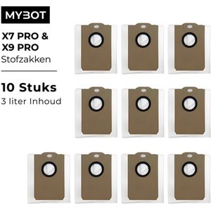 MYBOT Stofzakken – Compatibel met MYBOT X7 PRO & X9 PRO Robotstofzuigers – Verpakking van 10 stuks