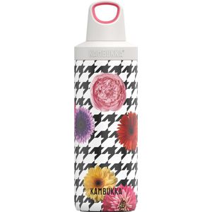Kambukka Reno geïsoleerde Drinkfles 500 ML - Floral Patchwork met draaidop