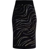 usha - BLACK LABEL - Strickrok - Met Pailletten - Bleistiftvorm