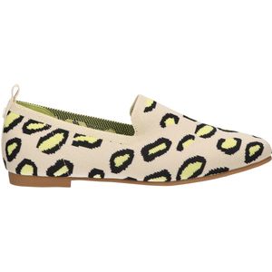 La Strada Loafer beige/yellow leopard dames - maat 39
