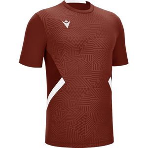 Macron - Shedir Shirt - Korte Mouw - Bordeaux / Wit