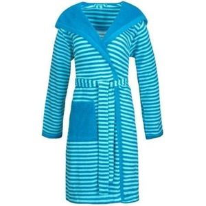 Badjas Striped Hoody - Turquoise - XL