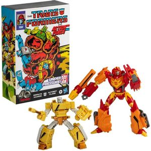 Transformers Comic Edition Autobot Flame & Emirate Xaaron (16 & 13 cm groot)