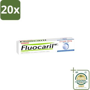 20 x Fluocaril - Tandpasta - Met Fluoride - 75 ml - Grootverpakking - Tandpasta Met Fluoride - Gaatjes Voorkomen - Tandglazuur Versterken - Bi-fluoride - Gezond Tandvlees