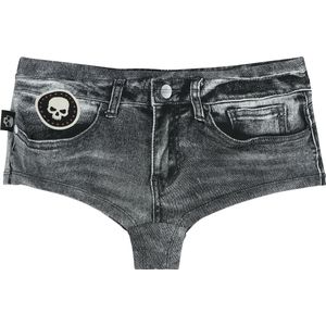Rock Rebel by EMP Grijs bikinibroekje met denimlook Vrouwen - XL