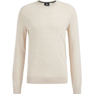 WE Fashion Heren fijngebreide trui van katoenmix