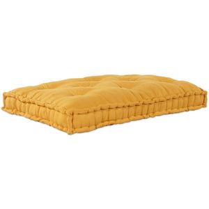 vidaXL - Pallet - Sofa - Kussen - in - Gele - Stof