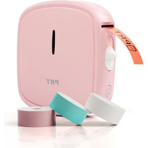 Bluetooth labelprinter - Zelfklevend - USB-oplaadbaar - Draagbaar - Mini-etikettenprinter voor thuis en kantoor - Datum - 3 rollen