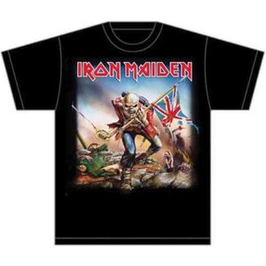 Iron Maiden - Trooper Heren T-shirt - L - Zwart