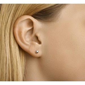 Marie Celeste oorknoppen bol - 4 mm - Goud