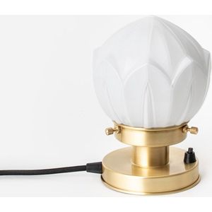 Art Deco Trade - Tafellamp Lotus 20's Messing